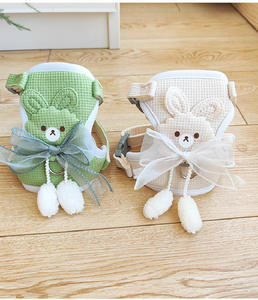 Sevimli Tavşan Tasarımlı Evcil Hayvan Tasması ve Kayış Seti, Küçük Köpekler İçin Fiyonk Süslemeli, Şık Günlük Yürüyüş ve Açık Hava Aktiviteleri İçin - Product Image 6