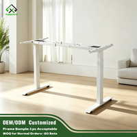 Bureau de travail électrique réglable en hauteur à double moteur, 2 niveaux, 700-1200 mm, avec 3 mémoires de position
