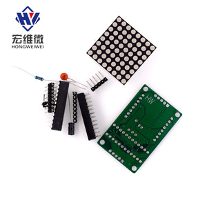 Módulo de Matriz de Puntos LED 8x8 Hongwei Micro MAX7219, Kit DIY para Control por Microcontrolador - Product Image 1