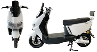 Vente en gros de scooter électrique, cyclomoteur, moto avec batterie au lithium 1000W 60V24Ah, empattement de 1290 mm, frein à disque double