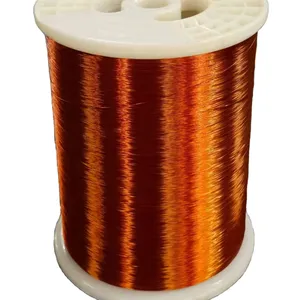 Factory supplier 40 AWG 0.08mm 155 solderable polyurethane enameled CCA wire for Transformer motor winding