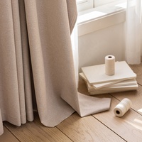 Rideaux occultants 100 % tissés texturés de qualité commerciale, thermiques, à plis ondulés, solution textile clé en main pour hôtels