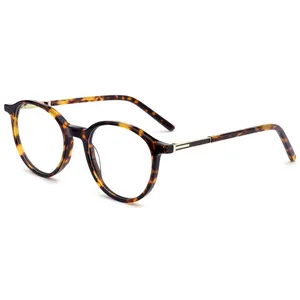 Vente en gros de lunettes optiques de haute qualité faites à la main avec logo personnalisé Montures de lunettes en acétate