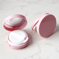 Boîte vide ronde rose 10g pour coussin d'air, sans MOQ, prête à l'emploi, ensemble complet en stock pour BB CC Cream, fond de teint, anticernes, poudre cosmétique