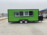 Etodevice Bar à café en plein air, cuisine mobile, remorque de restauration entièrement équipée, camion de restauration rapide pour hot-dogs, tacos, pizzas avec cuisine complète