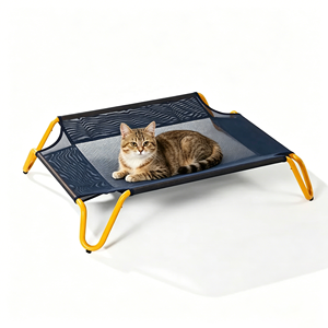 <span class=keywords><strong>Lit</strong></span> surélevé pliable robuste et résistant pour animaux de compagnie (chiens et chats) – Idéal pour l'extérieur et l'été – Vente en gros fabricant - Product Image 3