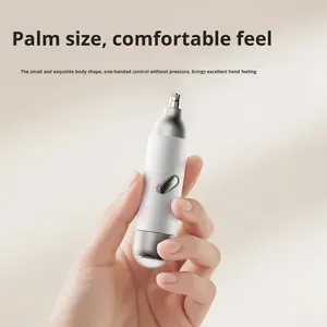 Yeni 2 1 elektrikli tıraş makinesi burun saç düzeltici seti çevre dostu plastik seyahat taşınabilir sessiz sakal düzeltici jilet - Product Image 5