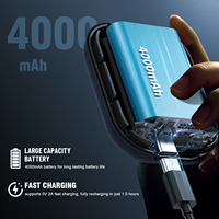 Calentador de manos de 4000mAh, Mini calentador eléctrico portátil, calefacción de 360 grados, función de batería externa recargable por USB, superficie de agarre suave