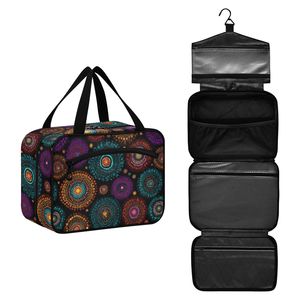 Australian Aboriginal Dot Portable <b>Storage</b> Waterproof Custom Print Foldable Cosmetic Bag Women Travel Hanging <b>Toiletry</b> Bag - Product Image 1