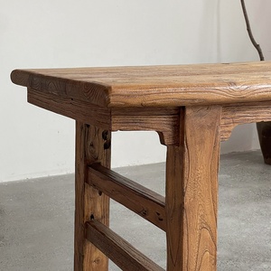 Đơn giản thân thiện với môi bền wabi Sabi phong cách ELM gỗ hình chữ nhật Bàn máy tính bảng Nhật Bản bằng gỗ nghiên cứu bàn ghế đặt cho - Product Image 5