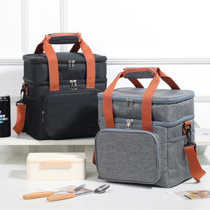 Double Layers <b>Lunch</b> <b>Bag</b> Ice Box Cooler for <b>Women</b> Large Capacity <b>Women</b> Tote for Adults Leakproof Thermal <b>Lunch</b> <b>Bags</b> - Product Image 2