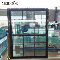 Ventana colgada doble americana de estilo moderno Ventanas deslizantes verticales Heritage Sash con marco de aleación de aluminio Función antirrobo