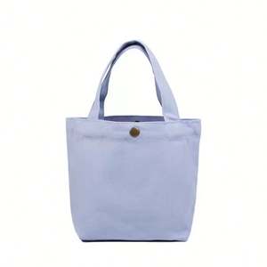 Eco-Friendly <b>Mini</b> Cotton Tote Lunch Bag Letter Pattern Custom Logo Screen Printing Custom Colors 10-14Oz Thickness Bag Shopping - Product Image 4