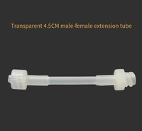 Adaptateur en plastique Luer-Lock, tube d'extension d'aiguille, tube de connexion d'aiguille de seringue