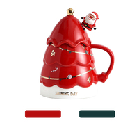Caneca de subolmação de água para árvore de natal, caneca de cerâmica criativa de alta qualidade para casal, xícara personalizável para casa e escritório