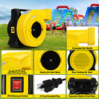Souffleur à pression moyenne 2HP, matériau PP, lames en fonte, 110V 220V 240V CE ETL UKCA pour châteaux gonflables et toboggans