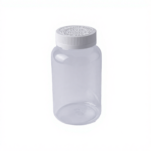 Bouteilles de pilules en plastique PET transparent de 100 cc à 500 cc, bouchon à vis sous pression, impression sérigraphique, emballage pharmaceutique pour médicaments liquides - Product Image 4