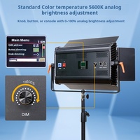 Panneau lumineux LED professionnel 200W pour studio, 1152 LED, CRI97, bicolore 3200K 5600K, gradation DMX pour diffusion en direct TikTok