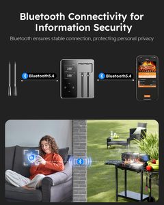 New Arrival Digital Screen Bluetooth Wireless Meat <b>Thermometers</b> Household Kitchen Oven Food <b>Thermometer</b> With Both Probe - Product Image 3