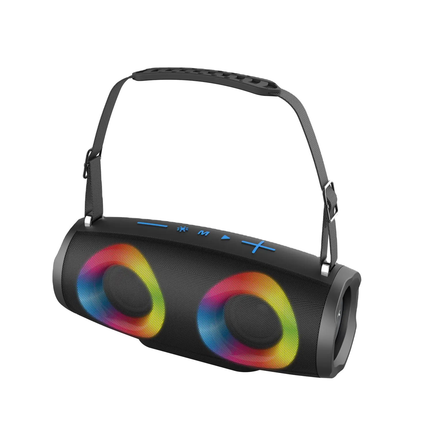 Mini altavoz Bluetooth inalámbrico portátil multifunción con luces RGB compatible con tarjeta AUX TF Radio FM U Disk(K213)