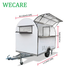 Wecare Outdoor Pequeno Móvel Hotdog Sorvete De Café Carrinho Design Rua Mini Lanche Móvel Fast <span class=keywords><strong>Food</strong></span> Carro Para Venda Preço Barato - Product Image 2
