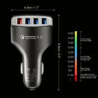 4-Port 2-Port USB QC 3.0 Schnelles Autoladegerät für iPhone Handy Samsung Android