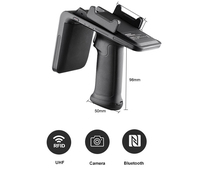 Scanner de codes-barres Android portable 5.5 pouces, lecteur UHF RFID, collecteur de données mobiles