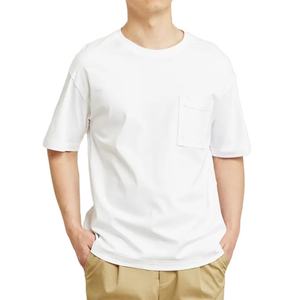 เสื้อยืดผู้ชายผ้าฝ้าย 100% คุณภาพสูง ทรงโอเวอร์ไซส์ หนานุ่ม หรูหรา ไหล่ตก แบบเรียบง่าย สำหรับผู้ชาย จากผู้ผลิตตามสั่ง - Product Image 4