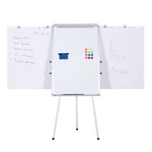Placa branca seca impressa customable do apagamento do gráfico da aleta com suporte Whiteboard do tripé