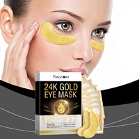 Masque Gelée Hydratant Anti-rides et Raffermissant pour les Yeux à l'Acide Hyaluronique, à la Camomille et à la Sécrétion d'Escargot Bio 24K - Meilleure Vente