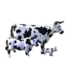 Simüle inek modeli süsler çiftlik süper süt tozu mağaza süper çiftlik pencere süsler simüle inek hayvan modeli