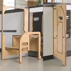 Échelles à coussinets ergonomiques pliables Étagère pour adultes légère Banc de sécurité antidérapant Pliable avec escabeaux Pied 3 <span class=keywords><strong>marches</strong></span> Pliable - Product Image 1