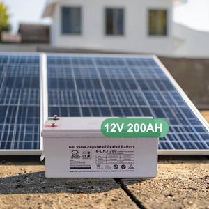 BR SOLAR Promotion <span class=keywords><strong>Batterie</strong></span> Solaire <span class=keywords><strong>Gel</strong></span> à Cycle Profond <span class=keywords><strong>12V</strong></span> <span class=keywords><strong>200Ah</strong></span>, <span class=keywords><strong>Batterie</strong></span> <span class=keywords><strong>GEL</strong></span> avec Capacité Maximale au <span class=keywords><strong>Gel</strong></span> - Product Image 1