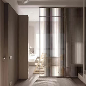 Homedeco – Cloison décorative transparente en fer forgé style Art Déco, motif <span class=keywords><strong>grille</strong></span> croisée, faite à la main, pour bureau et maison - Product Image 3