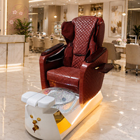 Fauteuil de pédicure électrique avec dossier réglable et massage, fauteuil de pédicure de spa haut de gamme avec siège plus large et confortable