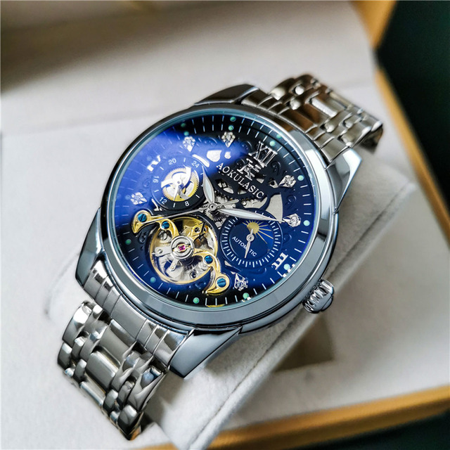 MECHANICAL WATCH Hombre Classic Brand Men's Watch Luxury Mechanical Fashion Hollow Relogio Masculino 2023