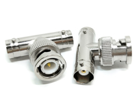 Adaptateur coaxial en laiton massif de type T, BNC mâle vers double BNC femelle, 3 voies, connecteur BNC 50 ohms pour câble coaxial, antenne CCTV
