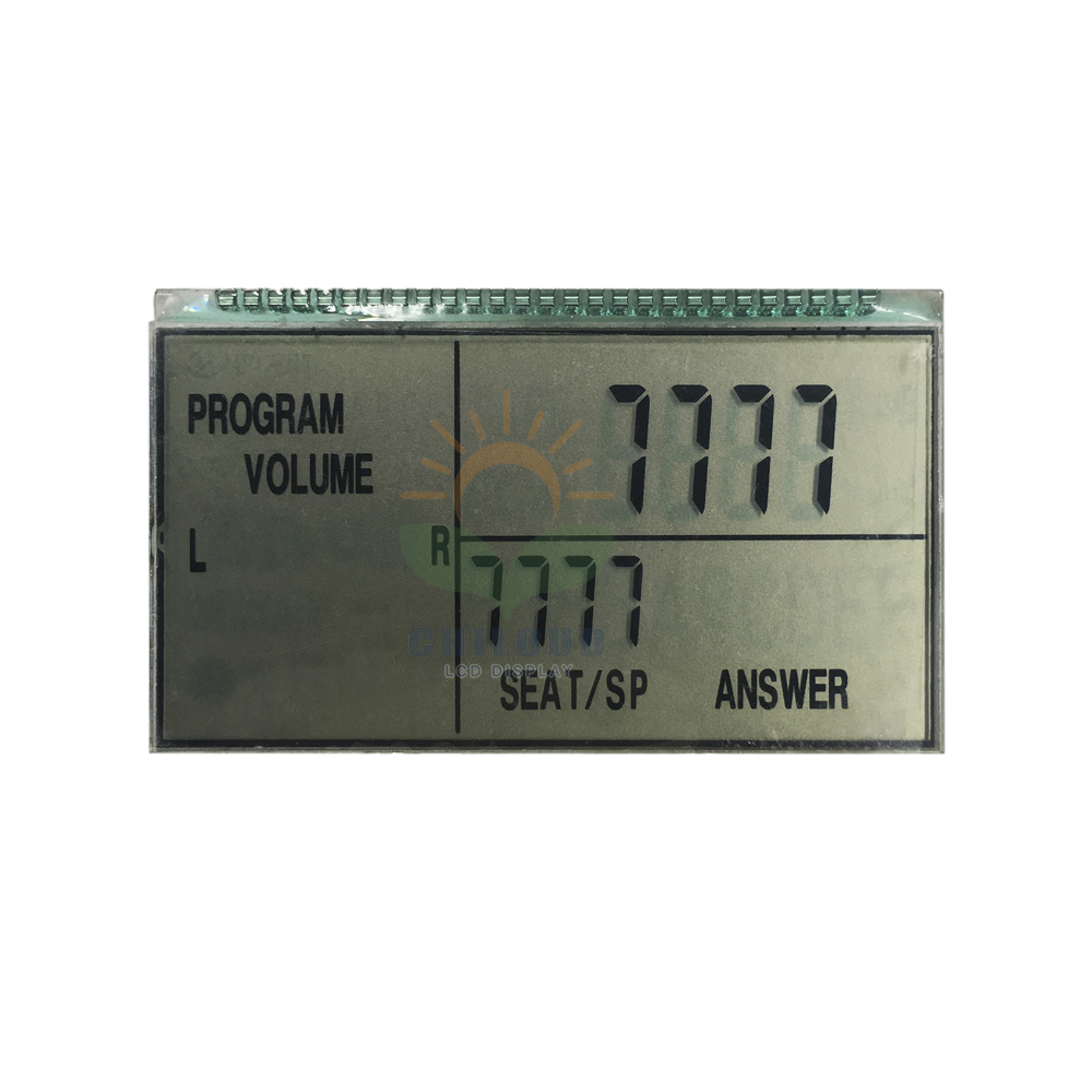 По индивидуальному заказу TN ЖК-дисплей положительный Светоотражающие ЖК-дисплей 5 цифр 7 сегментов PIN I2C