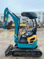 Venta caliente mini excavadoras usadas KUBOTA U17 con precio barato mini excavadora de orugas usada flexible KUBOTA U17