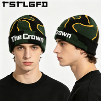 Gorros de punto personalizados con logo impreso al por mayor, estilo streetwear, con tejido suave, gorro de invierno con dobladillo, fabricante.