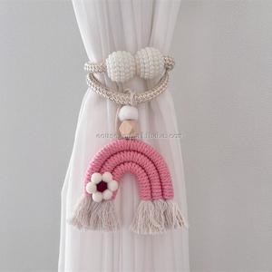 INS Rainbow Habitación DE LOS NIÑOS Decoración del hogar Tienda de campaña interior Puerta Coche Cortina Correa - Product Image 4