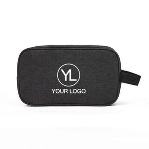Sacs de voyage portables en tissu Oxford imperméable personnalisés pour femmes et hommes, sacs de rangement pour soins personnels, trousse de maquillage, organiseur de toilette - Product Image 1