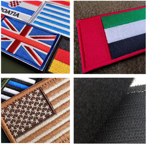 Prêt à expédier – Écusson brodé finlandais personnalisé en gros, drapeau national, étiquette auto-agrippante pour décorer sacs à dos et vêtements - Product Image 6