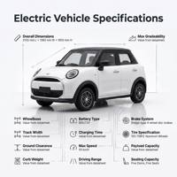 Vehículo Eléctrico de 5 Puertas y 5 Asientos, Ecológico, de Alta Calidad, Silencioso, con Acabados Finos, Anticolisión y Seguro, para Transporte en Parques