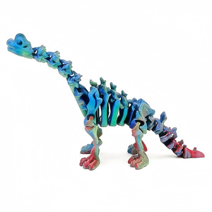 Figura articulada de Brachiosaurus impresa en 3D con cuello largo, juguete flexible STEM para escritorio, regalo, éxito de ventas transfronterizo, edades 7-12 - Product Image 3
