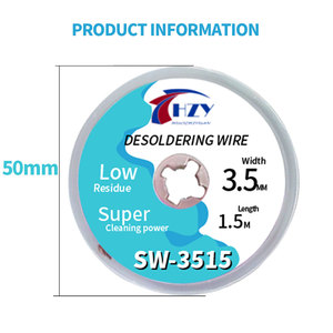 Dây lưới tách thiếc HZY 1.5-3.5mm, băng lưới đồng, dụng cụ tách mối hàn, dây hút thiếc, dây dẫn thiếc, dây trợ hàn, dây chì thiếc dùng cho hàn - Product Image 5