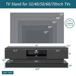 ขาตั้งทีวีพับได้และตู้วางชาโต๊ะวัสดุไม้จากประเทศไทย - Product Image 2