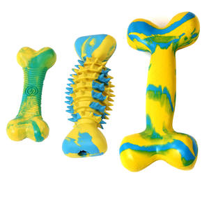 499 adedi özelleştirilebilir renkler Pet çiğnemek oyuncaklar pet malzemeleri üretici pet ürünleri kauçuk çiğnemek oyuncak köpek gıda dağıtıcı tedavi topu - Product Image 5