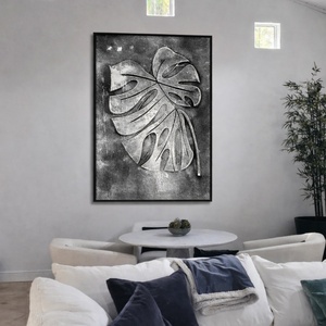 Peinture à l'huile artisanale Wabi Sabi, art mural et décoration murale pour hôtel, solutions d'œuvres d'art encadrées pour les projets de décoration intérieure - Product Image 5