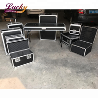 Valise de vol en aluminium 12u, avec amplificateur